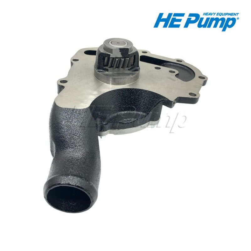 Caterpillar 354-1672 engine water pump replacement for CAT C4.4 3054C diesel engine and backhoe loader heavy equipment.