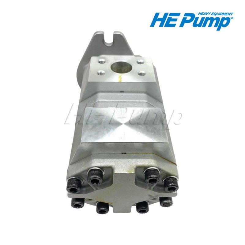 Caterpillar 8J-8813 hydraulic gear pump replacement for CAT 910 wheel loader heavy construction equipment.