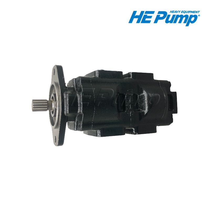 JCB 20/925580 (20-925580) main hydraulic tandem gear pump replacement for JCB 3CX and 4CX backhoe loaders.