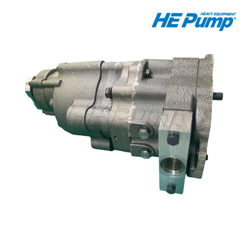 Caterpillar 134-8210 hydraulic gear pump replacement for CAT D9R track-type tractor bulldozer. 