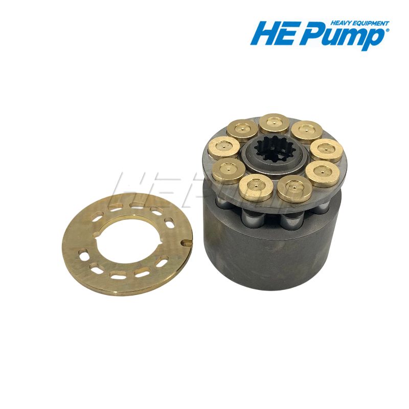 Caterpillar 209-5910 hydraulic piston pump repair parts and rotary group replacement for CAT 330C and 330C L excavators.