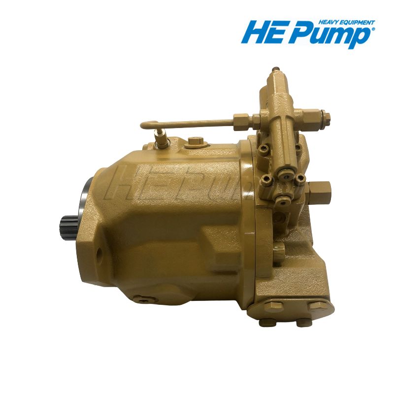Caterpillar 224-6369 hydraulic piston pump replacement for CAT 420D and 430D backhoe loaders.