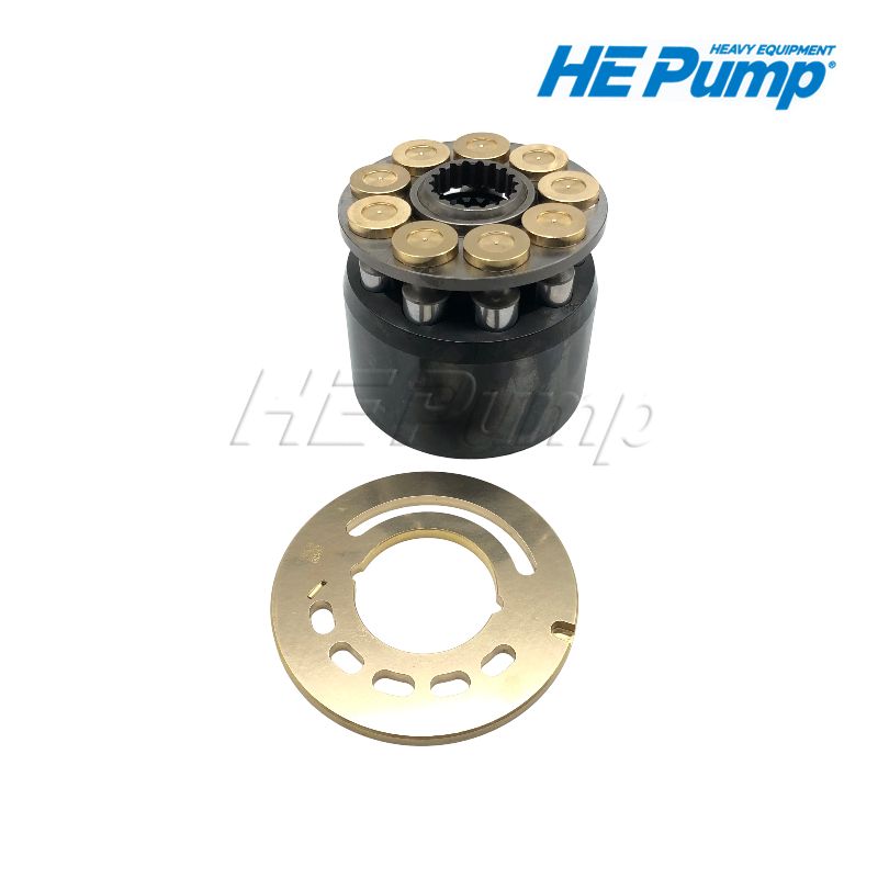 Caterpillar 254-0059 hydraulic piston pump repair parts and rotary group replacement for CAT D6T D8T dozers and 973K track loader.