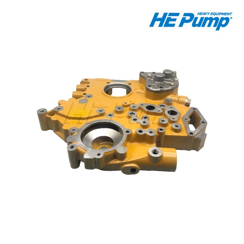 Caterpillar 294-1727 (2941727) engine oil pump replacement for CAT C6.4 diesel engine and 320D excavator.
