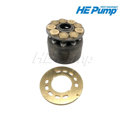 Caterpillar 295-9547 hydraulic piston motor repair parts and rotary group replacement for CAT 345D and 349D excavators.