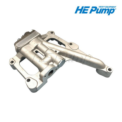 
Caterpillar 447-8576 (4478576) engine oil pump replacement for CAT 320 excavator and backhoe loader equipment.