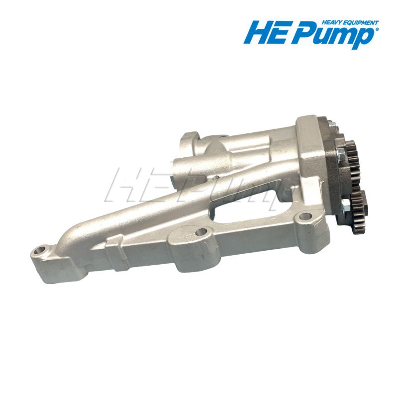 
Caterpillar 447-8576 (4478576) engine oil pump replacement for CAT 320 excavator and backhoe loader equipment.
