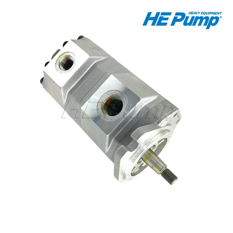 Caterpillar 8J-8813 hydraulic gear pump replacement for CAT 910 wheel loader heavy construction equipment.