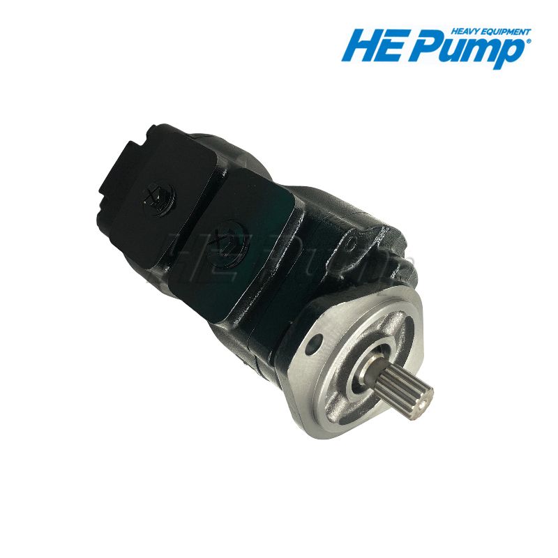 JCB 20/925580 (20-925580) main hydraulic tandem gear pump replacement for JCB 3CX and 4CX backhoe loaders.