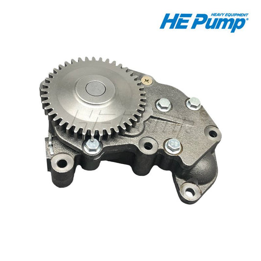 Komatsu 6221-51-1100 (6221511100) engine oil pump replacement for PC300LC-5 excavator and WA380-3 wheel loader.