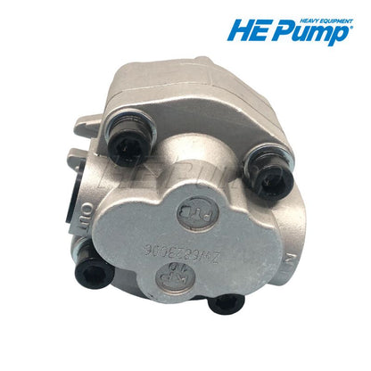 Mitsubishi 60431-02901 hydraulic pilot gear pump replacement for Mitsubishi MG330, MG430, and MG530 motor graders.